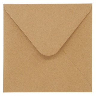 Koperta kraft ciemnobeżowy beżowa [mm:] 160x160 Galeria Papieru (280322) 10 sztuk