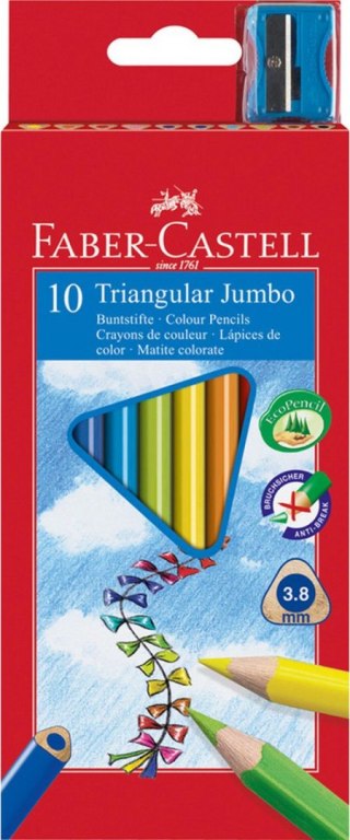 Kredki ołówkowe 10 kol. Faber Castell