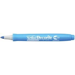 Marker permanentny Artline metaliczny decorite, niebieski 1,0mm pędzelek końcówka (AR-033 1 8)