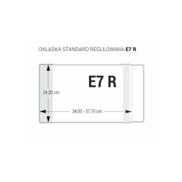 Okładka Biurfol Standard regulowana E7R 242mm x 340-377mm (OZB-43)