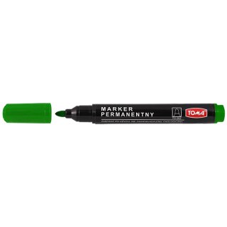 Marker permanentny wkład zielony okrągła końcówka Toma