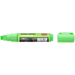 Marker specjalistyczny zielony kredowy wkład zielony 8,0 - 5,0mm ścięta końcówka Toma (To-291)