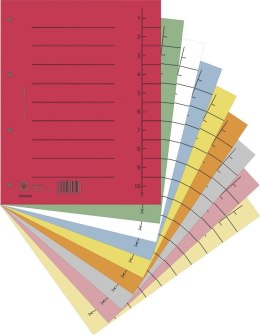 Przekładka numeryczna Donau A4 mix kolorów 250g 100k 1-10 235mm x 300mm (8610001S-99)