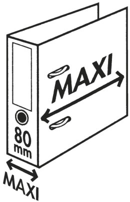 Segregator dźwigniowy Esselte No.1 Power Plus A4 czarny 80mm (81187)