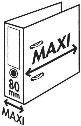 Segregator dźwigniowy No.1 Power Plus A4 80mm czarny Esselte (81187)
