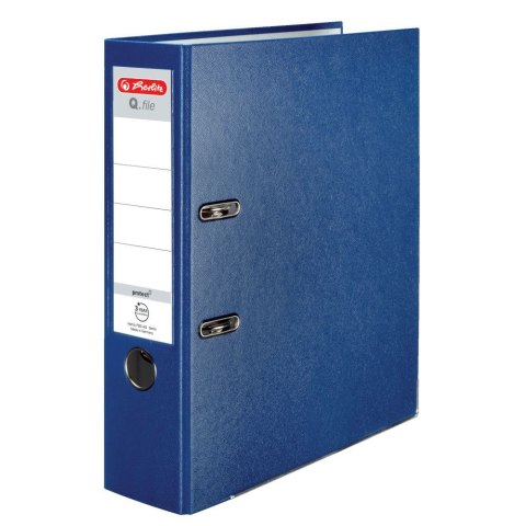 Segregator dźwigniowy Q. file Standard 0011167418 A4 80mm niebieski Herlitz (300003084)