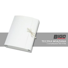 Teczka kartonowa wiązana Bigo kolor: biały 240g 320mm x 250mm (0991)