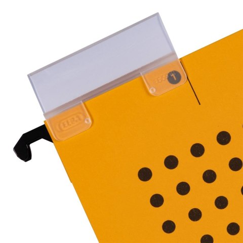 Teczka zawieszkowa Chic Ultimate z płóciennymi bokami A4 żółty karton 230g Elba (100552103)