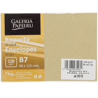 Koperta pearl złoty p B7 złota Galeria Papieru (280515) 10 sztuk