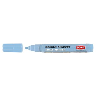 Marker specjalistyczny pastelowy niebieski kredowy wkład niebieski 4,5mm okrągła końcówka Toma (To-292)
