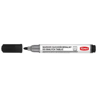Marker suchościeralny czarny okragły wkład czarny 2,0mm okrągła końcówka Toma (TO-266 3 2)