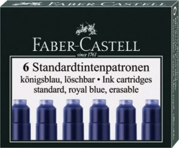 Naboje krótkie Faber Castell niebieski ciemny (185506)