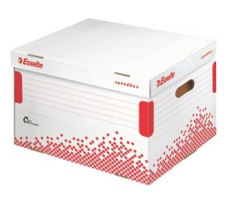 Pudło archiwizacyjne Esselte Speedbox A4 - biało-czerwony 392mm x 301mm x 334mm (623914)