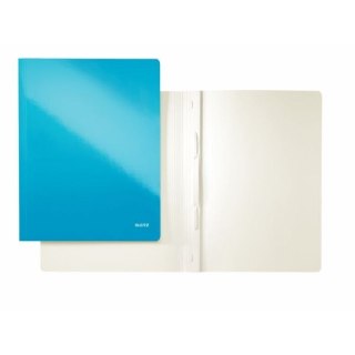 Skoroszyt WOW A4 niebieski metaliczny karton 80g Leitz (30010036)