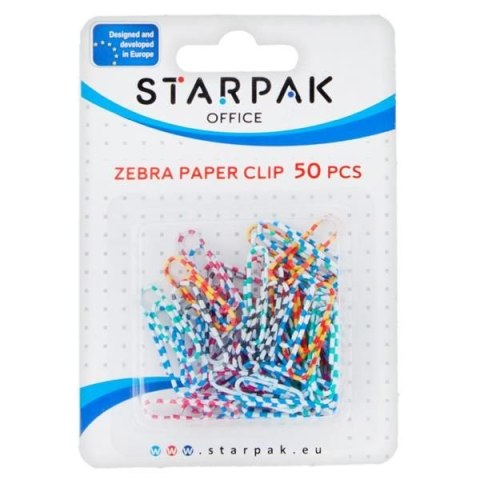 Spinacz okrągły Starpak zebra 50 szt (149879)