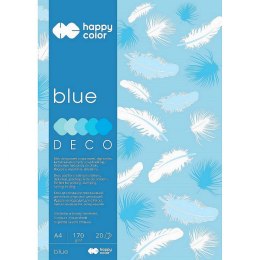 Zeszyt papierów kolorowych Happy Color Deco Blue A4 170g 20k 210mm x 297mm (3717 2030-032)