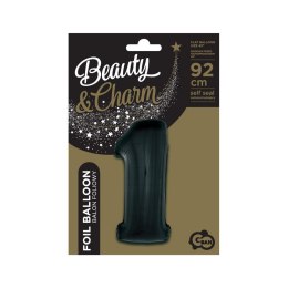 Balon foliowy balon foliowy czarny cyfra 1 34cal Godan (FG-C85n1)