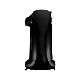 Balon foliowy balon foliowy czarny cyfra 1 34cal Godan (FG-C85n1)