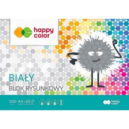 Blok rysunkowy Happy Color A4 biały 100g 20k 210mm x 297mm (HA 3710 2030-0)