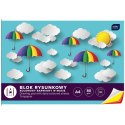 Blok rysunkowy Interdruk A4 kolorowy 80g 10k (BLRK10B)