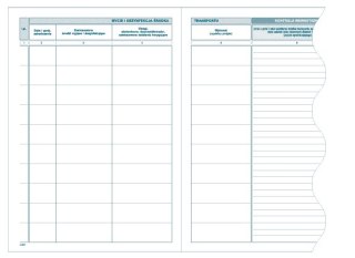 Druk offsetowy Rejestr mycia i dezynfekcji komory ładunkowej środka transportu A5 16k. Michalczyk i Prokop (H-91-3)