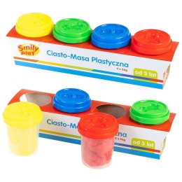 Plastelina Smily Play 4 kol. 4 tuby ciasto-masa mix 56g (SP83347)