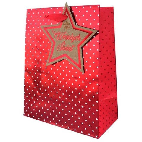 Torba prezentowa torebka ozdobna Bożenarodzenie [mm:] 330x456x 120 Kukartka (QPS)