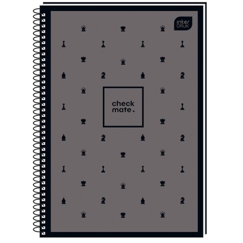 Kołozeszyt (kołonotatnik) SOFT TOUCH CHESS 5902277314000 A4 80k. 70g kratka Interdruk (KOŁOZA480STC)