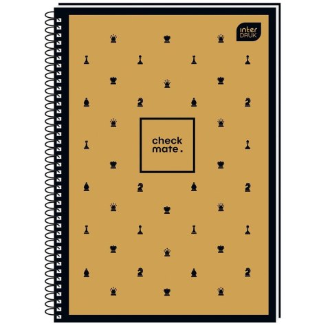 Kołozeszyt (kołonotatnik) SOFT TOUCH CHESS 5902277314000 A4 80k. 70g kratka Interdruk (KOŁOZA480STC)