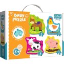 Puzzle baby classic zierzęta na wsi 3, 4, 5, 6 el. Trefl (36070)
