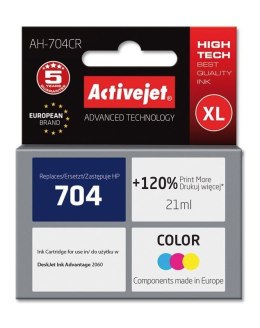 Tusz (cartridge) alternatywny Activejet HP 704 CN692 - mix 21ml (EXPACJAHP0145)