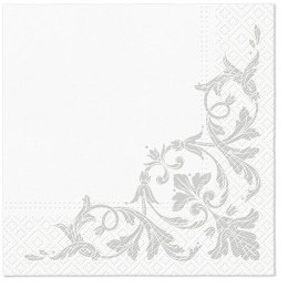 Serwetki Paw Motif SILVER - mix nadruk 330mm x 330mm (TL124608)