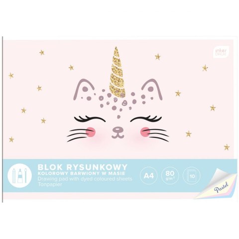 Blok rysunkowy bloki A4 mix 80g 10k Interdruk (5902277294180)