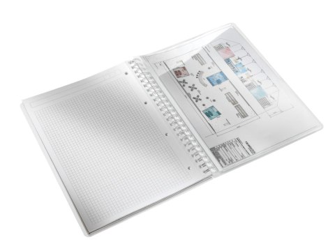 Kołozeszyt (kołonotatnik) Wow A4 80k. 80g krata Leitz (46380062)