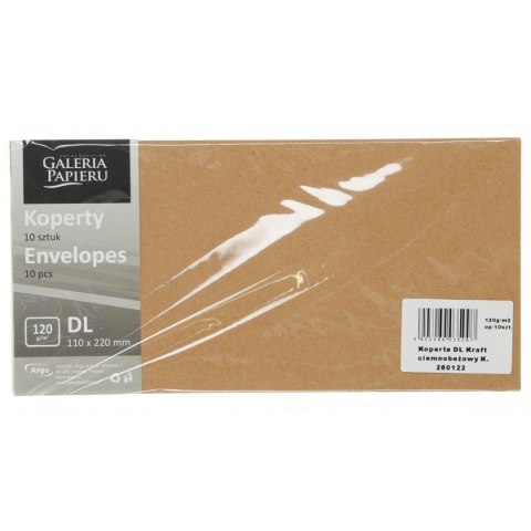 Koperta Millenium DL beżowa [mm:] 110x220 Galeria Papieru (280122) 10 sztuk