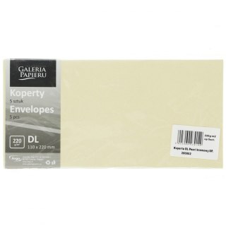 Koperta pearl kremowy SP DL kremowa Galeria Papieru (280902) 5 sztuk
