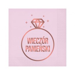 Serwetki Godan Wieczór Panieński 20 szt. - różowy 330mm x 330mm (PW-SWPR)