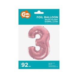 Balon foliowy Godan cyfra 3 45cal (BC-HRO3)