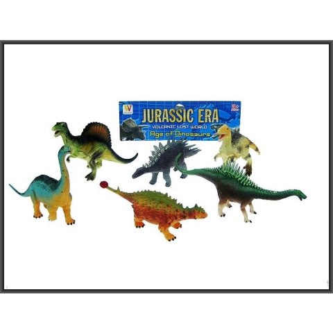 Figurka Hipo 15-17cm Dinozaur Dinozaury 6szt. (HHB02)