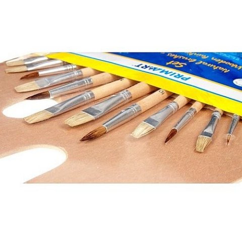 Zestaw plastyczny zest pędzli+paletka 12szt Prima Art (405597)