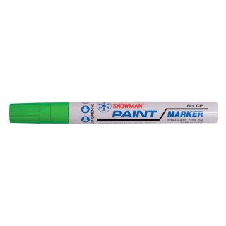 Marker olejowy gruby zielony wkład zielony 1,5-3,00mm okrągła końcówka Snowman