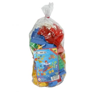 Klocki konstrukcyjne 65 elementów Bączek/Tupiko (WS 0021)