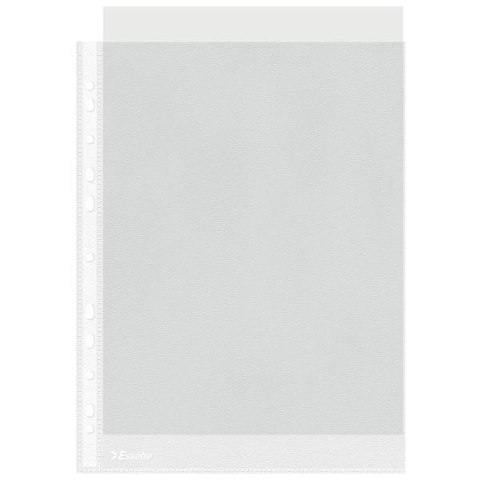 Koszulki na dokumenty groszkowe A4 kolor: przezroczysty typu U 35 mic. Esselte (16690)