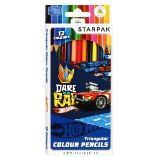 Kredki ołówkowe Hot Wheels St 12 kol. Starpak (490887)