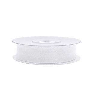 Wstążka SZYFON 12x25 [mm x m] biały Partydeco (TSZF12-008)