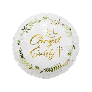 Balon foliowy Chrzest Święty (gołąbek i krzyż) 18cal Godan (FG-OCGK)