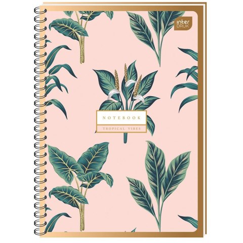 Kołozeszyt (kołonotatnik) B5 100k. 70g krata Interdruk (KOŁOZB5100MET)