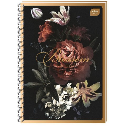 Kołozeszyt (kołonotatnik) B5 100k. 70g krata Interdruk (KOŁOZB5100MET)