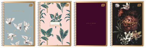 Kołozeszyt (kołonotatnik) B5 100k. 70g krata Interdruk (KOŁOZB5100MET)