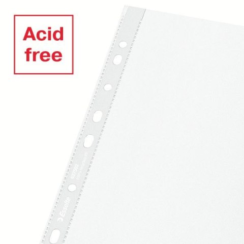 Koszulki na dokumenty Recycled Maxi groszkowa A4 kolor: bezbarwny typu U 70 mic. Esselte (627502)